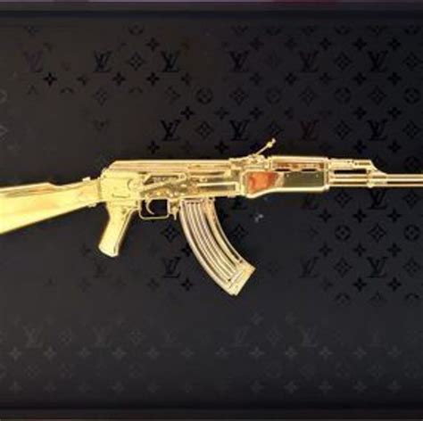 ak 47 x louis vuitton|AK47 GOLD CHROME / Monogram LV BLACK MATT .